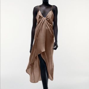 Zara NWT Camisole Dress with Knot